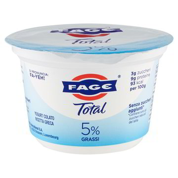 YOGURT greco bianco 5% Face Total (170gr) - In Punta di Forchetta